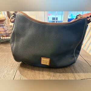 Dooney & Bourke Black Pebbled Leather Shoulder Bag